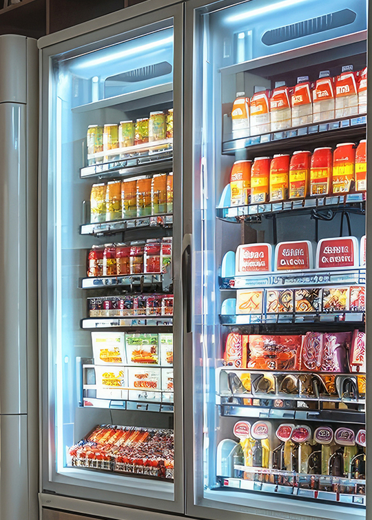 AdobeStock_866925768-half Vending machines close up so you can see the products